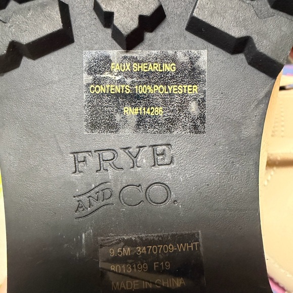 Frye Cream Combat Boots - Picture 3 of 5